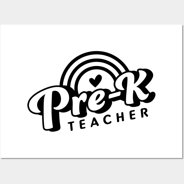 PRE K Teacher Wall Art by aandikdony